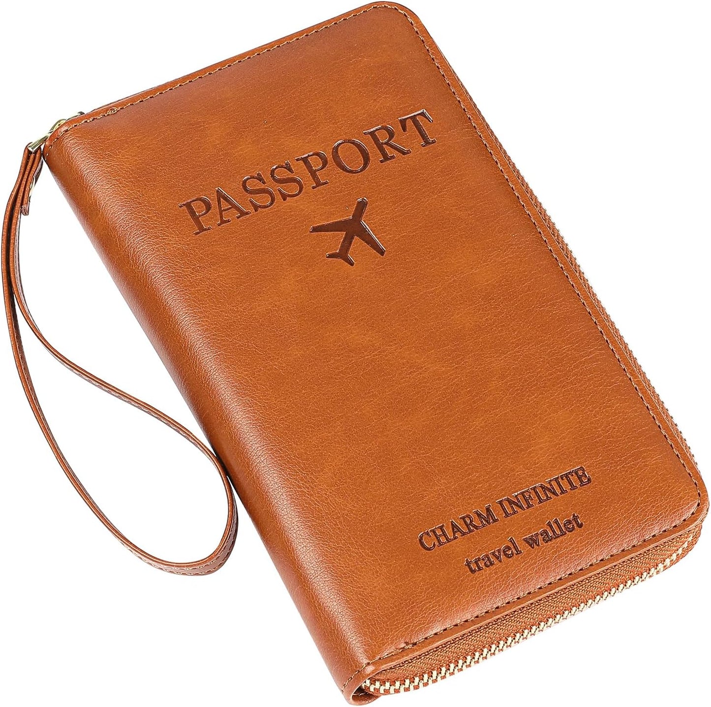 EHIW Passport Holder for Travel Essentials, Passport Wallet Cover Case for Travel Must Haves Accessories,Passport Book Holders for Women and Men(brown)
