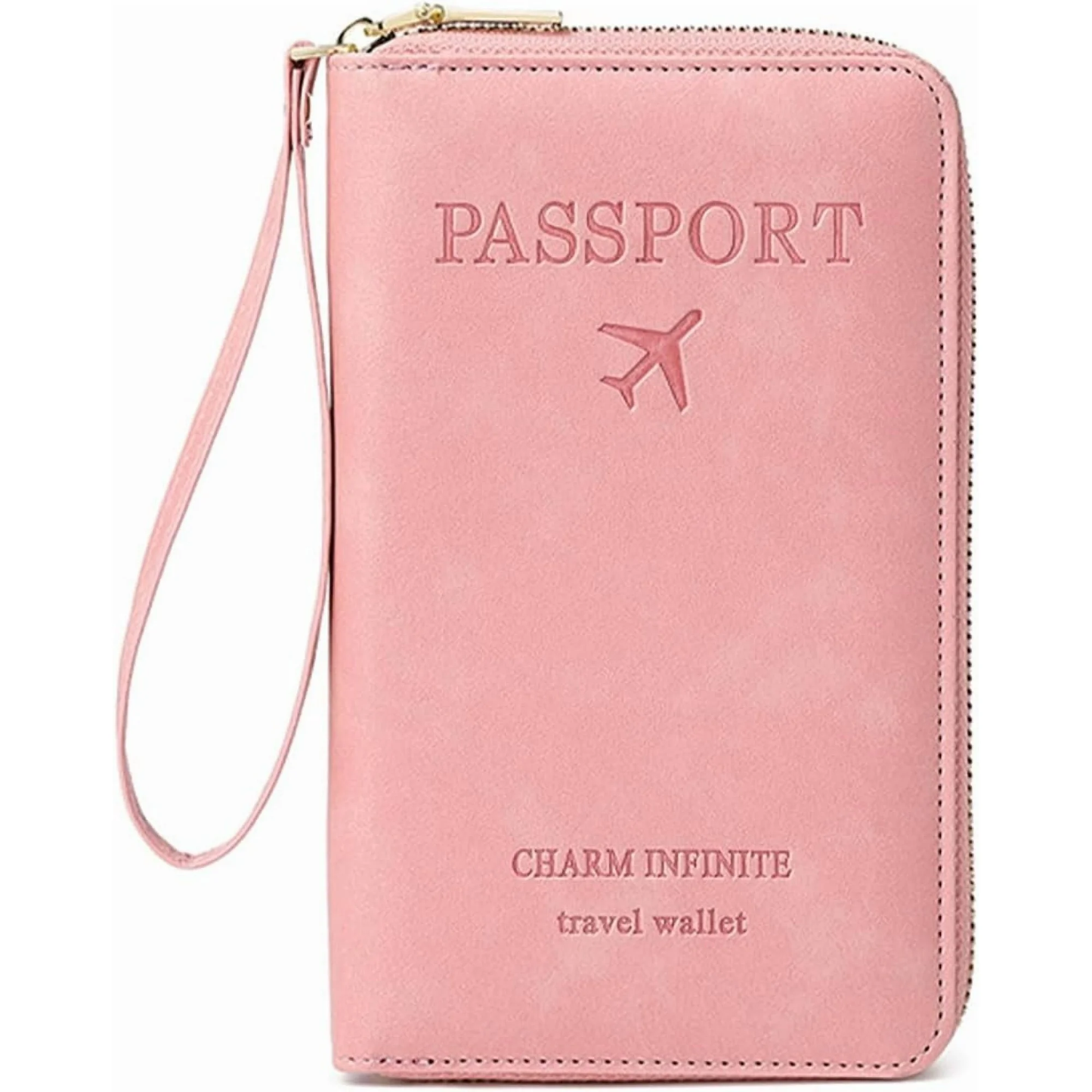 EHIW Passport Holder for Travel Essentials, Passport Wallet Cover Case for Travel Must Haves Accessories,Passport Book Holders for Women and Men(pink)