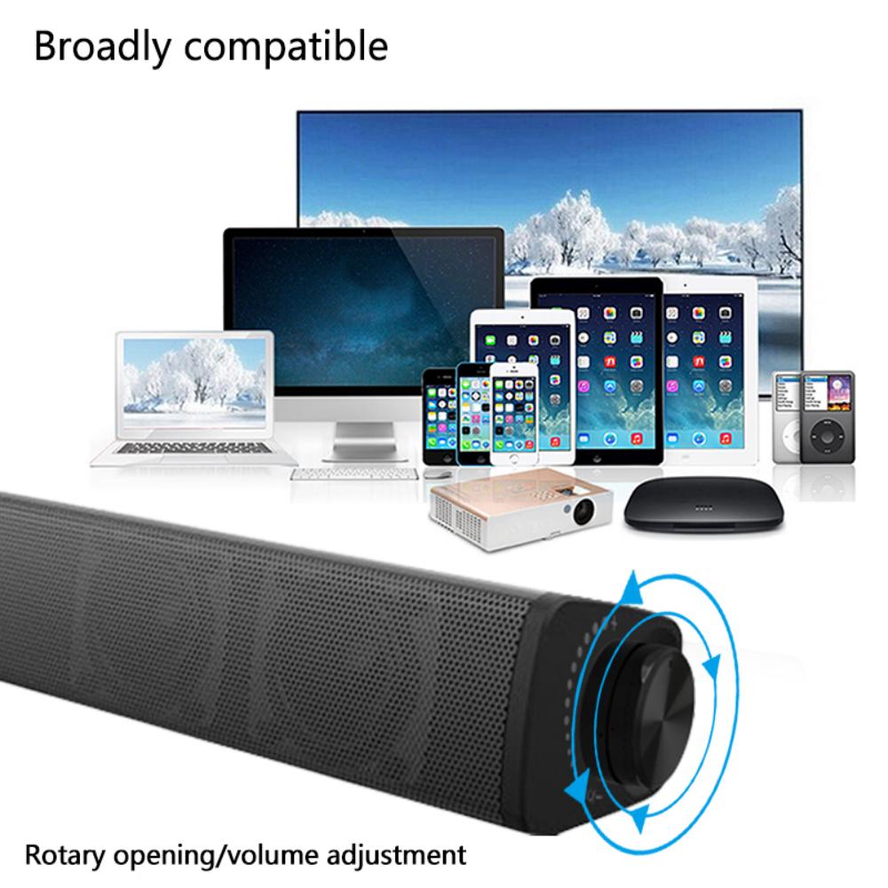 LOOKFUN Sound Bar for Smart TV, Soundbar with Bluetooth/Opt/AUX Connect, Volume Boost, 3 Equalizer Modes, for TV/PC/Gaming/Projectors