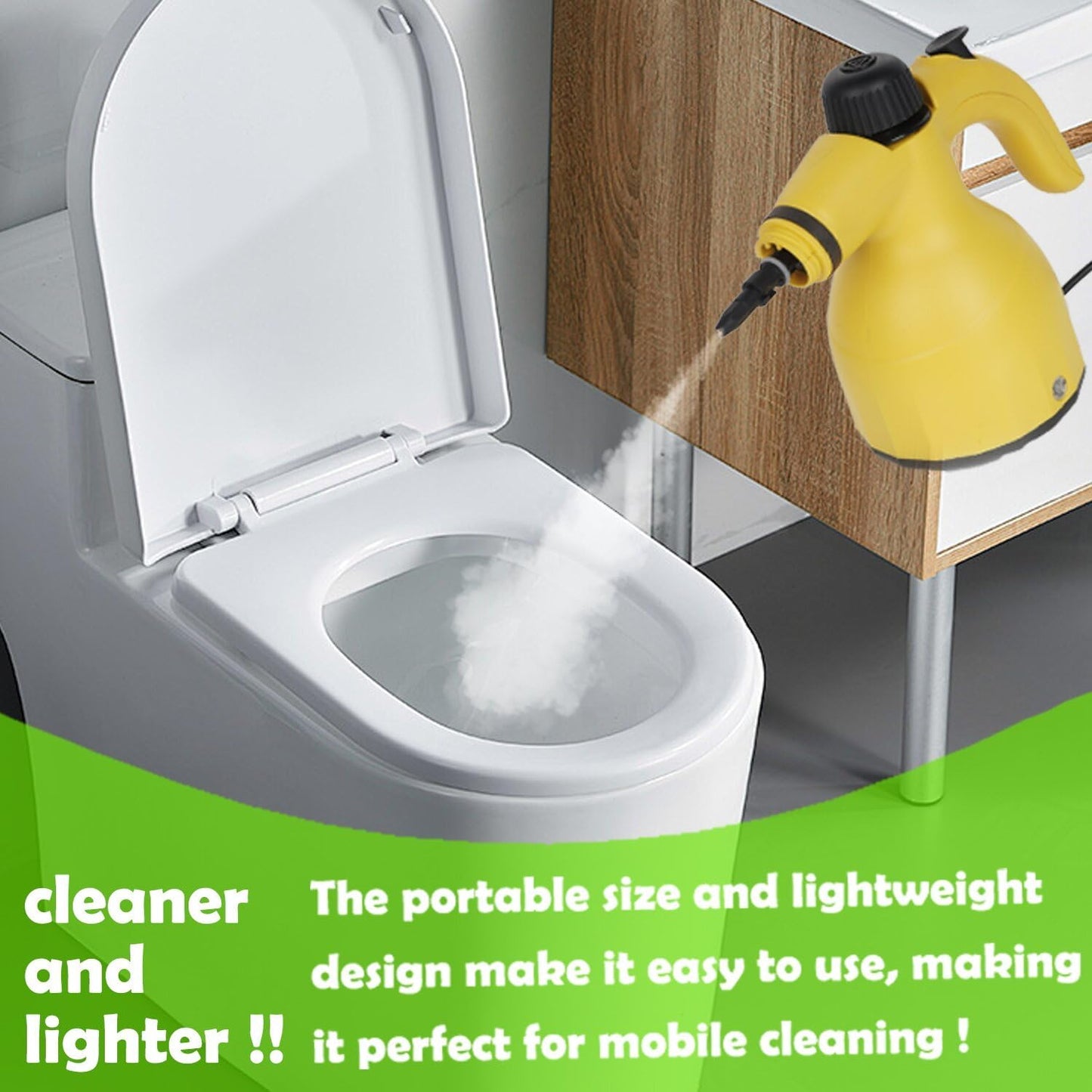 Steam Cleaner, Aspiron Upgrade Steamer for Carpet and Upholstery, Floors, Tiles, Car