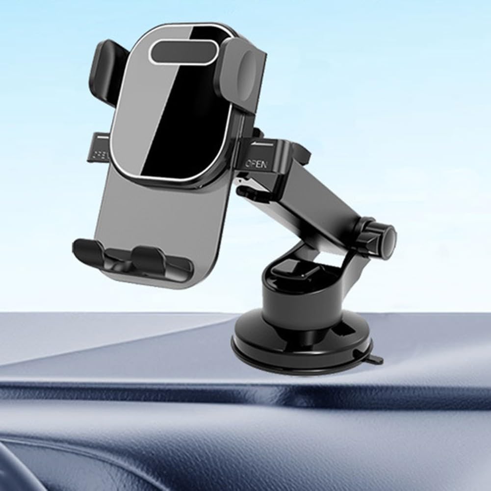 VQJTCVLY Phone Holders for Your Car, Universal Automobile Cradle Fit for iPhone Android and All Smartphones, Dark Black