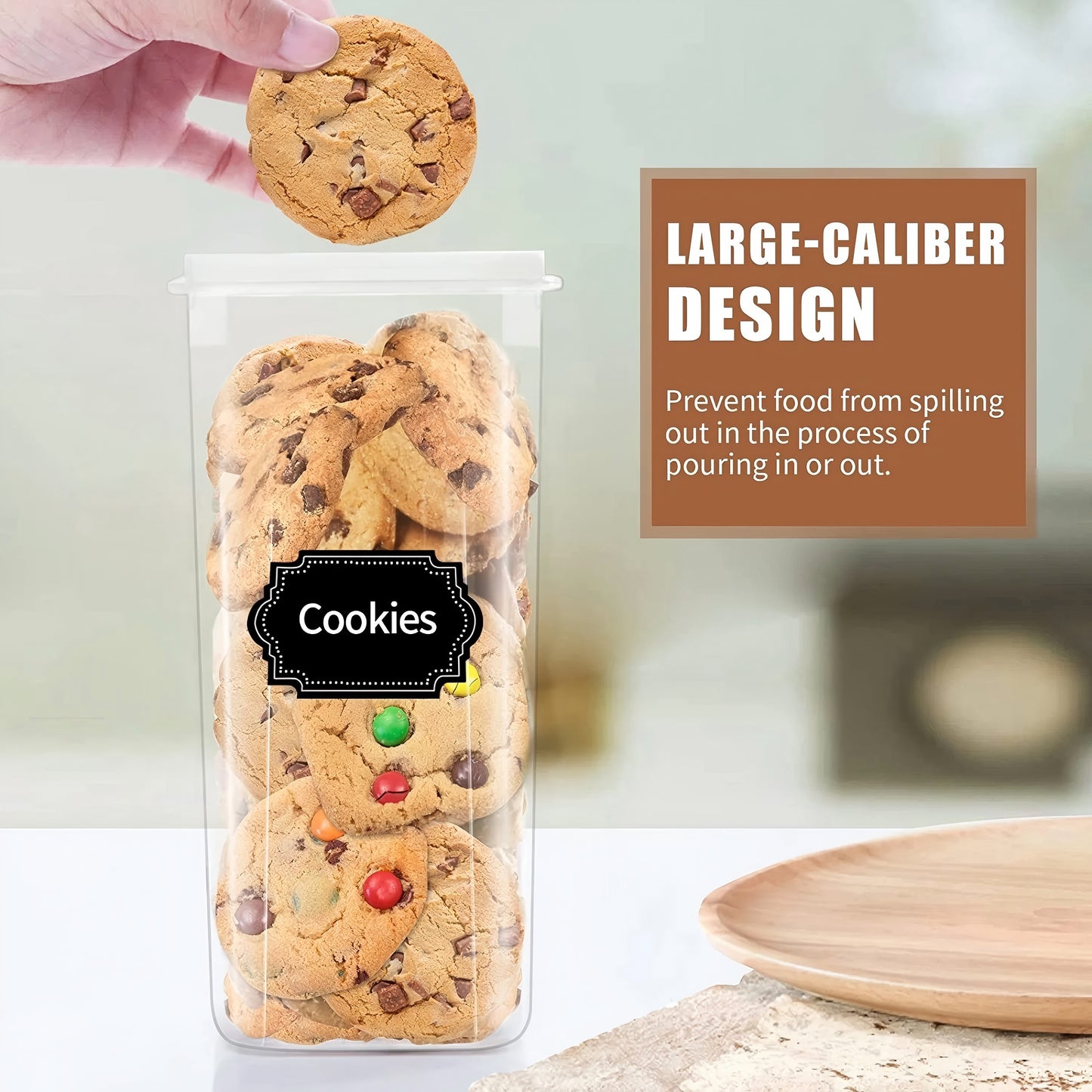 16 pcs Airtight Food Storage Containers, Flour Canisters, for Kitchen Organization