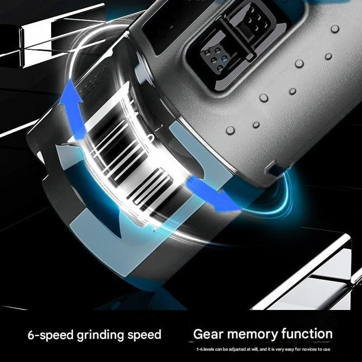 Dog Nail Grinder with 6-Speed, 2 Led Lights, Rechargeable Electric 3-Piece for Dogs and Cats