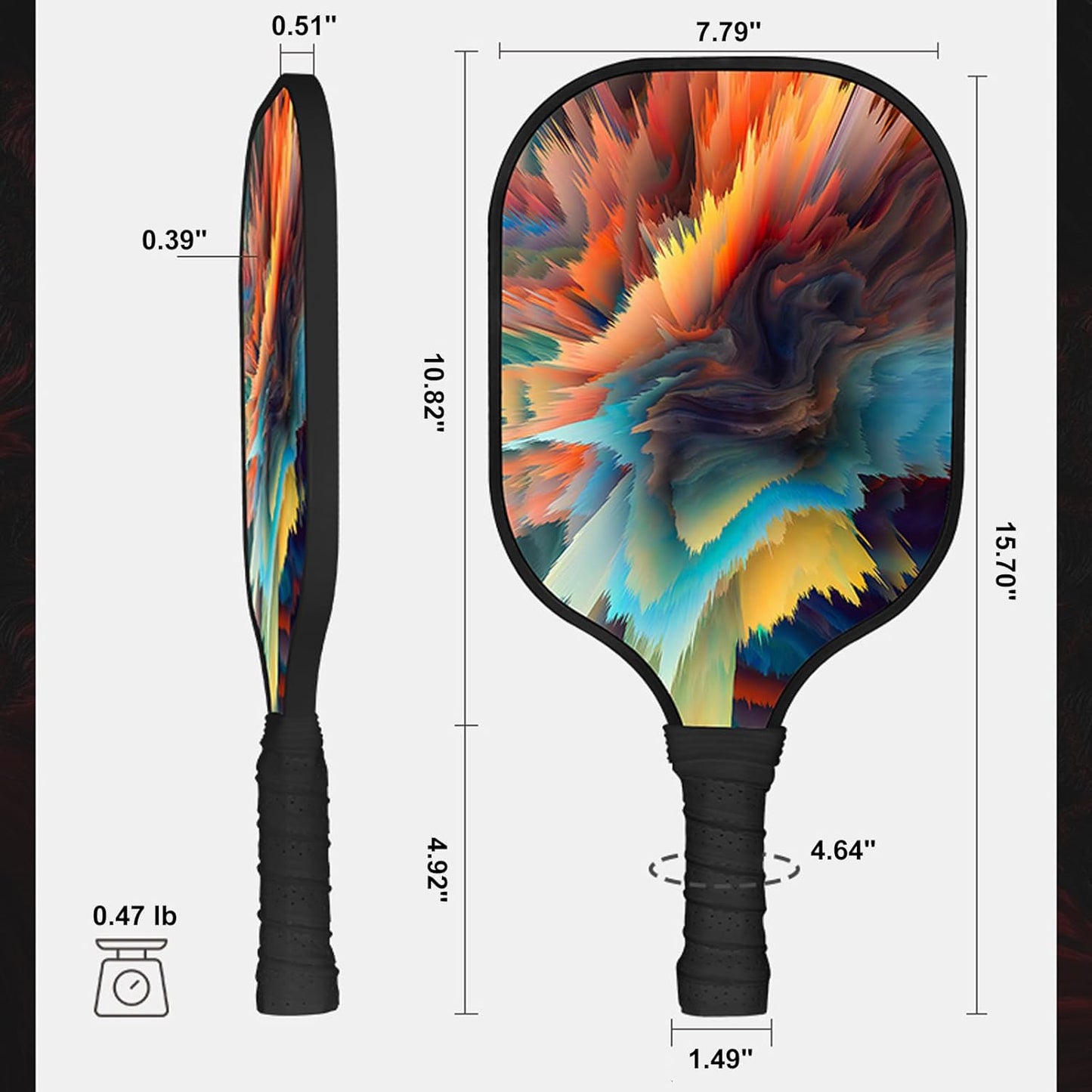 Pickleball Paddles, USAPA Approved Fiberglass Surface Pickleball Set with Pickleball Rackets, Pickleball Paddles Set for Men Women, It Is A Great Gift Option for Family, Loved Ones, and Friends.