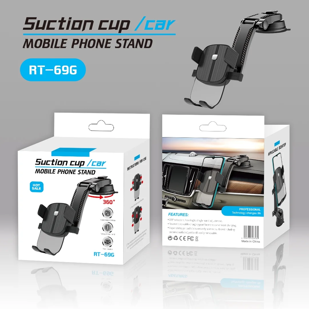 Car Phone Holder, Universal Car Holder for iPhone Android and All Smartphones, Downward Mount