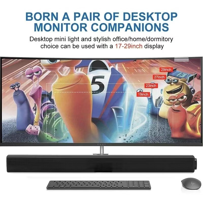 LOOKFUN Sound Bar for Smart TV, Soundbar with Bluetooth/Opt/AUX Connect, Volume Boost, 3 Equalizer Modes, for TV/PC/Gaming/Projectors