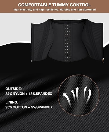 EHIW Waist Trainer for Women Latex Underbust Waist Cincher Corset Sport Girdle Hourglass Body Shaper , S