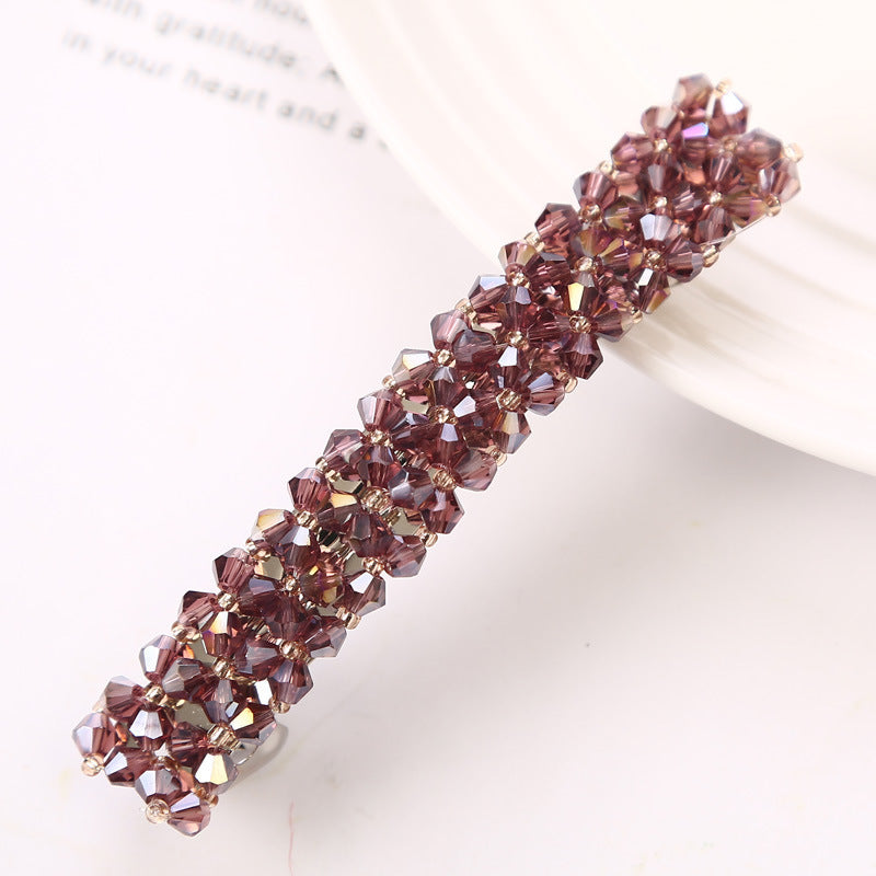 EHIW Elegant Hair Clips Fashion Hair Barrettes for Women, Sparkly Glitter Rhinestones Flowers Hairpin French Style Hairclips Vintage Hair Accessoires for Women
