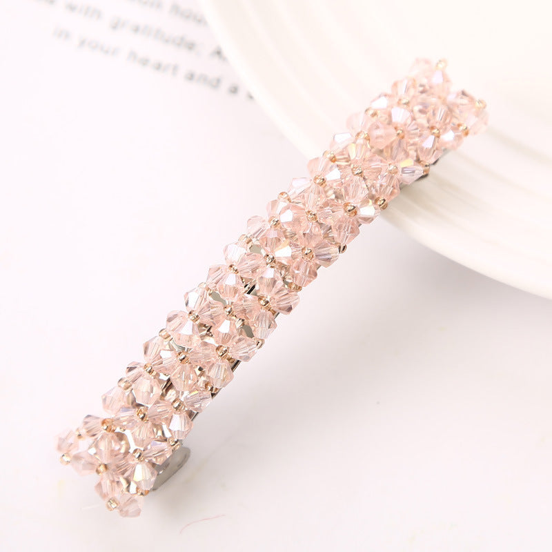 EHIW Elegant Hair Clips Fashion Hair Barrettes for Women, Sparkly Glitter Rhinestones Flowers Hairpin French Style Hairclips Vintage Hair Accessoires for Women