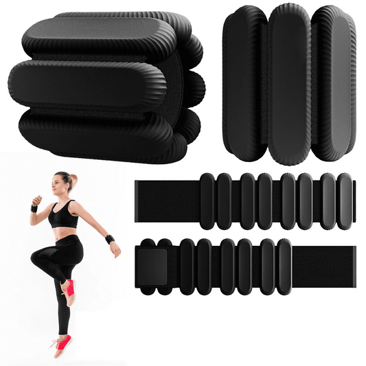 Euur Wrist Weights, Ankle Weights for Women Men, Adjustable Wrist Weighted Bracelet for Home Gym Workout, Running, Yoga, Exercise, Strength Training, Set of 2 (1LB Each)