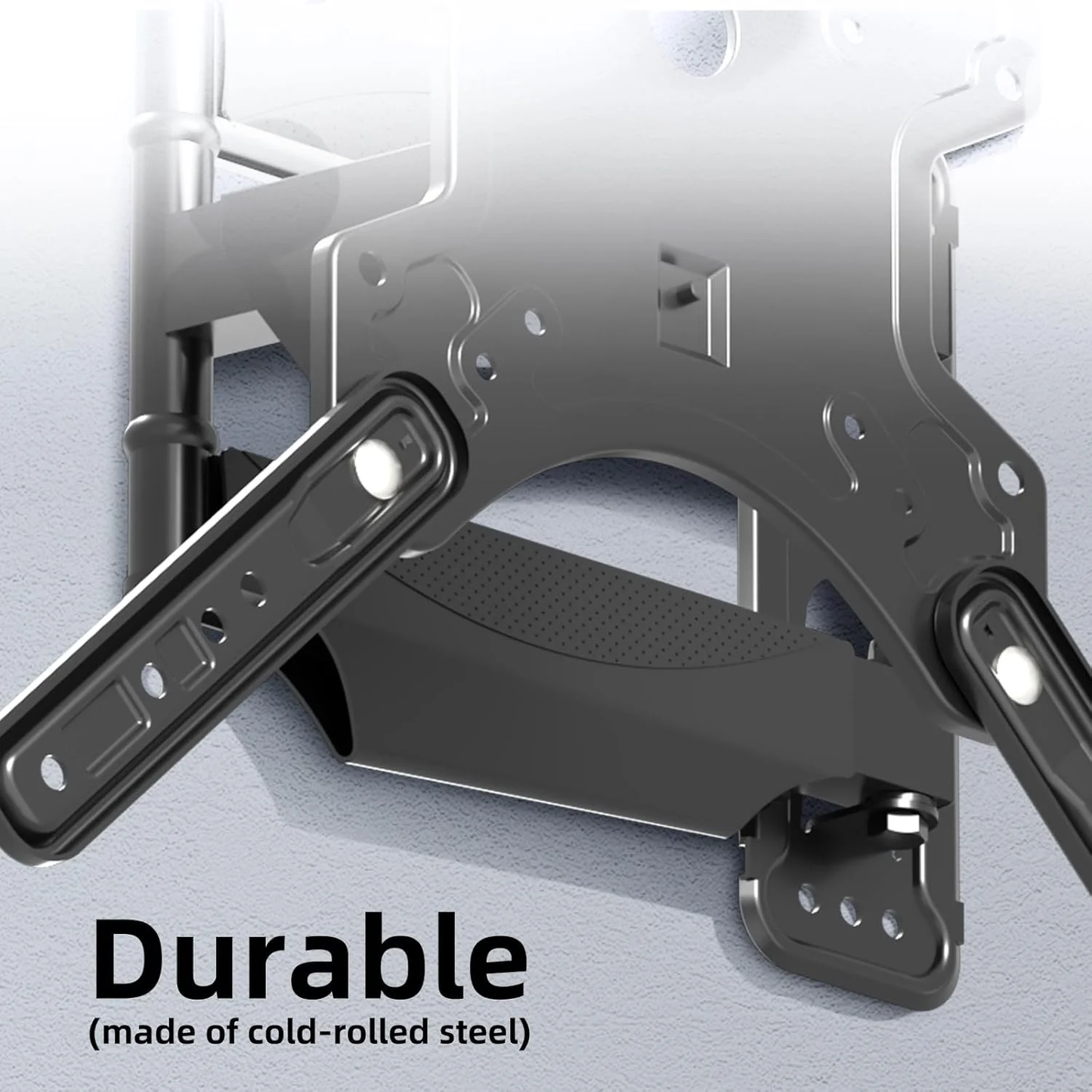 LOOKFUN Full Motion TV Monitor Wall Mount Bracket Articulating Arms Swivel Tilt Extension Rotation for Most 32-55 Inch LED LCD Flat Curved Screen TVs & Monitors, Max VESA 400x400mm
