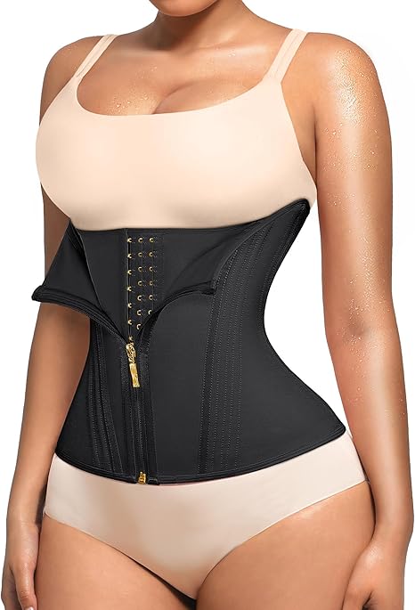 EHIW Waist Trainer for Women Latex Underbust Waist Cincher Corset Sport Girdle Hourglass Body Shaper , 3XL